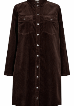 Brun Fløjlskjole Fra Freequent