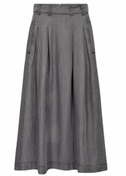 Co Couture Anya Denim Skirt Mid Grey