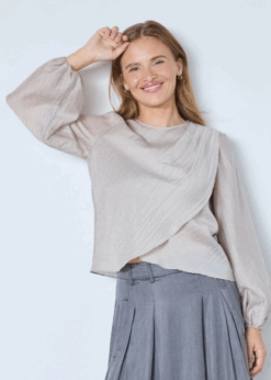 Co Couture Conny Drape Bluse