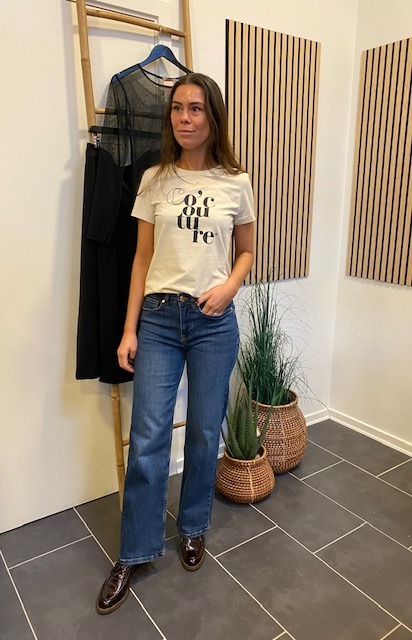 Co Couture Creme Cocouture Tee Og Birkin Jeans Fra Pieszak