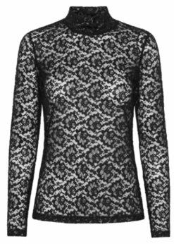 Continue Alberte Meshbluse Sort