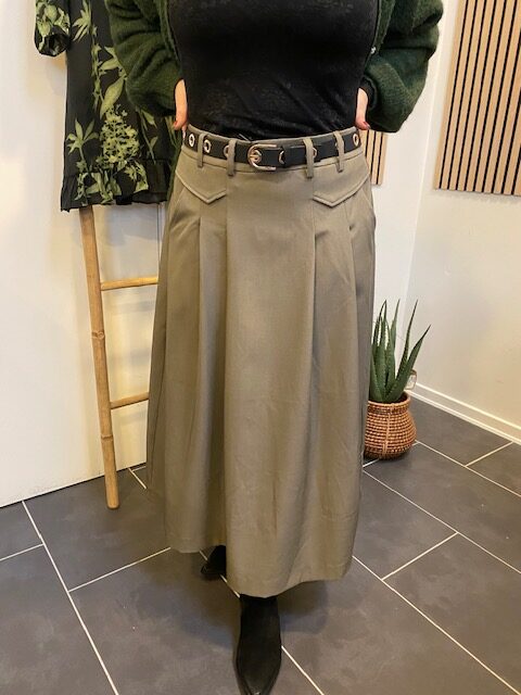 Luna Pocket Nederdel Walnut Fra Co Couture