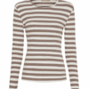 Marta Camel Stribet Beogina Bluse