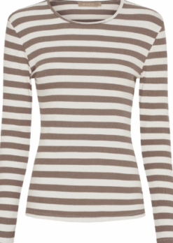 Marta Camel Stribet Beogina Bluse