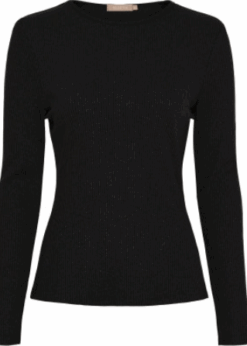 Marta Sort Lunara Basis Bluse
