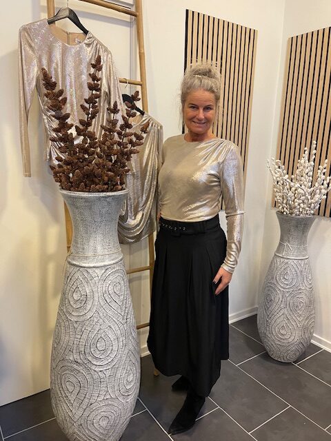 Sort Co Couture Luna midi Længde Og Margot Drape Bluse