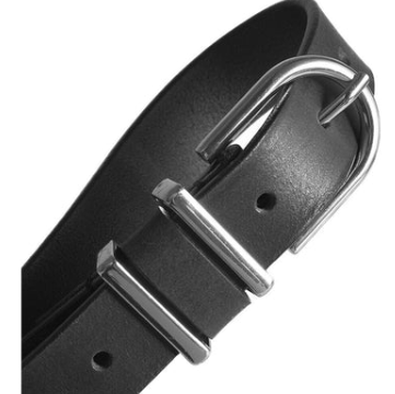 Sort Depeche Bælte Med Sølv Spænde 16354