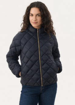 Dark Navy Olia Jakke Fra Part Two