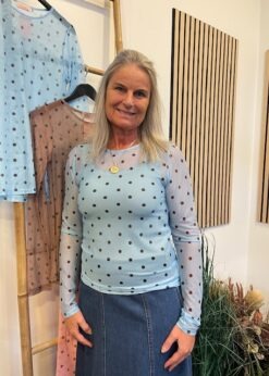 Lyseblå Mesh Med Prikker Fra Three M