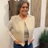 Marta Capelle Vest Og Marta Stribet Bluse