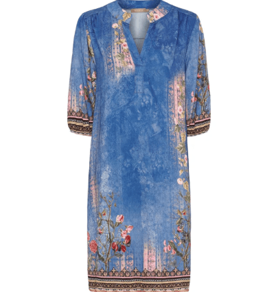 Marta Goldie Kjole Blåt Print