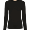 Marta Sort Langærmet T shirt Style 4906
