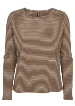 Prepair Beatrice Brun Stribet Bluse