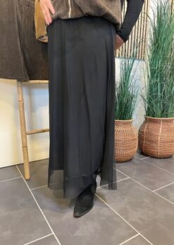 Sort Marta Nederdel I Tyl