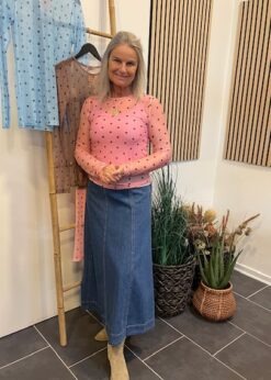 Three M Lyserød Mesh Dots Og Part Two Nederdel