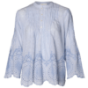 AJ117 Project Clementine Bluse I Lyseblå Hvide Striber