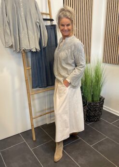 AJ117 Project Clementine Bluse Og Marta Nederdel I Fløjl