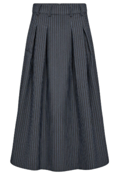 Co Couture Salvie Anya Pleat Denim Stripe Nederdel