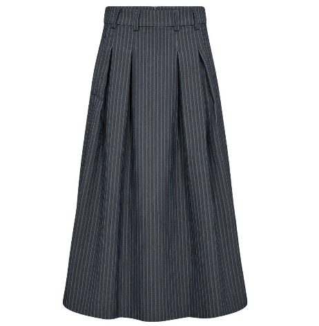 Co Couture Salvie Anya Pleat Denim Stripe Nederdel