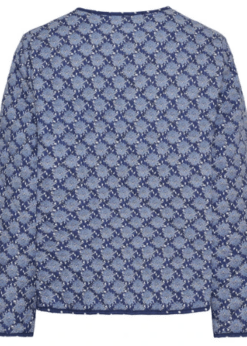 Jakke I Blå Print Fra Marta