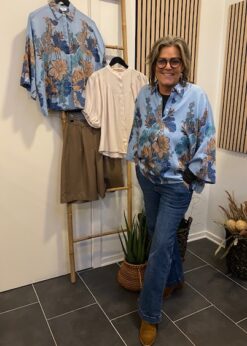 Love & Divine Skjorte I Blåt Print