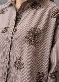 Love1516 Brunstribet Skjorte I Bomuld Fra Love & Divine