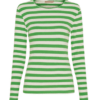 Marta Beogina Bluse Grøn Stribet Menta