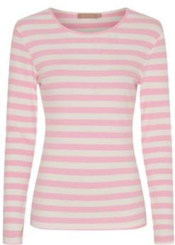 Marta Beogina Bluse Lyserød Stribet Confetto