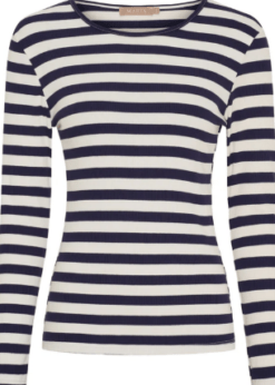 Marta Beogina Bluse Navy Stribet
