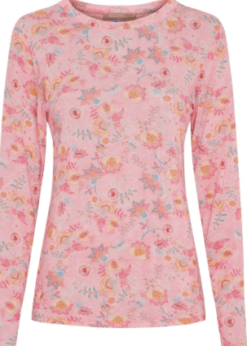 Marta Bluse Style Elissa Rosa Print