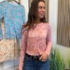 Marta Elissa Bluse Rosa Print