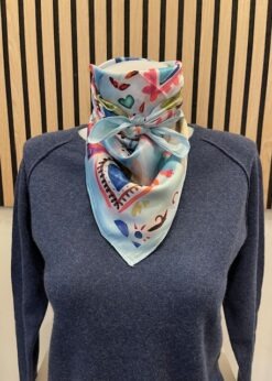 Marta Finja Tørklæde Multifarvet Hjerter