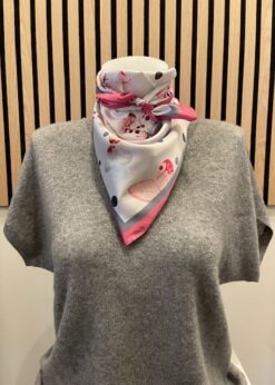 Marta Finja Tørklæde Pink Sommerfugle