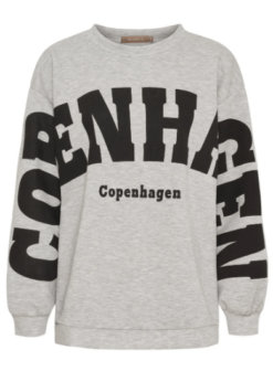 Marta Hibiscus Sweat Grå Sort