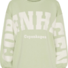 Marta Hibiscus Sweat Lysgrøn Offwhite