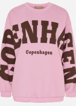 Marta Hibiscus Sweat Pink Brun