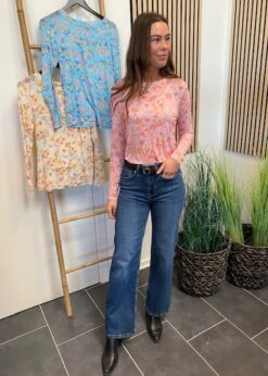 Pieszak Birkin Jeans Og Marta Elissa Bluse Rosa Print
