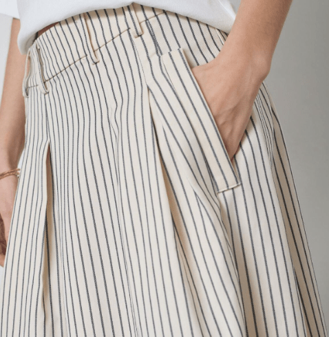 Stribet Salvie Nederdel Fra Co Couture