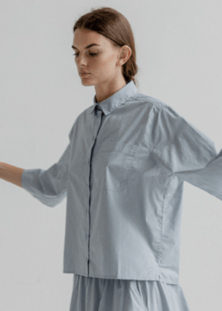AJ117 Project Skjorte Style Hortense I Pear Blue