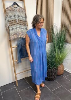 Arianna Kjole Kobolt Print Fra Peace Heart Joy