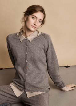 BTF Alice Cardigan Ash Brown Melange