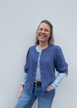 Blå Azra Bluse Fra Part Two Og Meshbluse Fra Marta