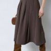 Co Couture Anya Pleat Midi Nederdel Mocca