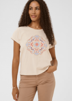 Cream Wrikki T Shirt