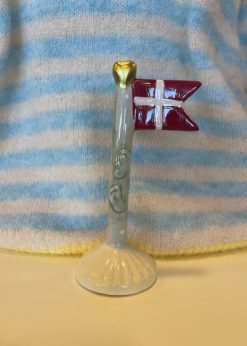 Lille Flag Med Babyfødder Lysegrøn Stang Og Lysegul Fod