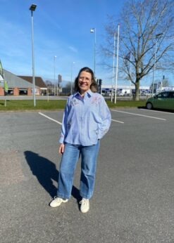 Love & Divine Love1555 Og Red Button Skjorte