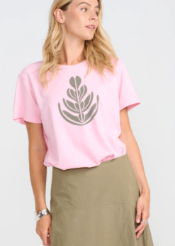 Lyserød Florist T Shirt Fra Costa Mani