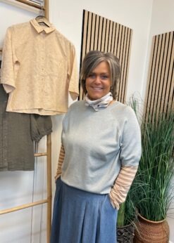 Marla O Neck Lysegrøn Strik