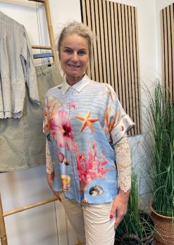 Numph Oceana Skjorte Og Blondebluse Fra Marta