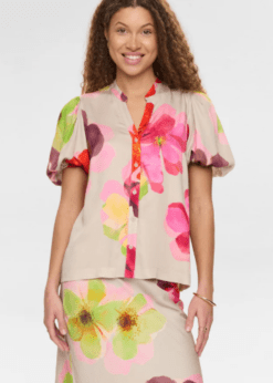 Numph Tassy Bluse Gray Morn